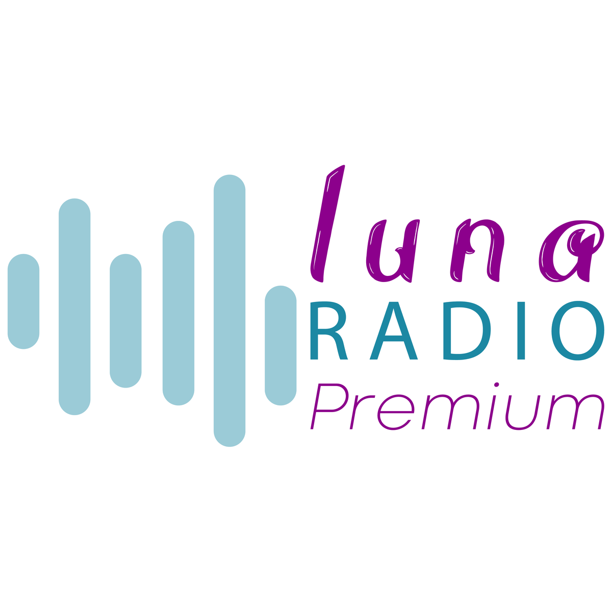 Λογότυπο Luna Radio Premium, σχεδιασμένο από τη Digitsols